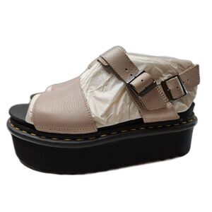 Dr. Martens Voss Quad Pisa Sandal Vintage Taupe Platform Leather Women’s 11